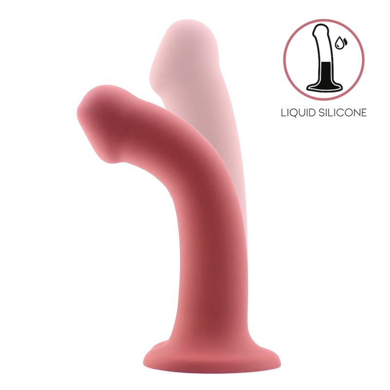 Bouncy Dildo Silicona Liquida Hiper Flexible 75 19 cm Talla L Burgundy