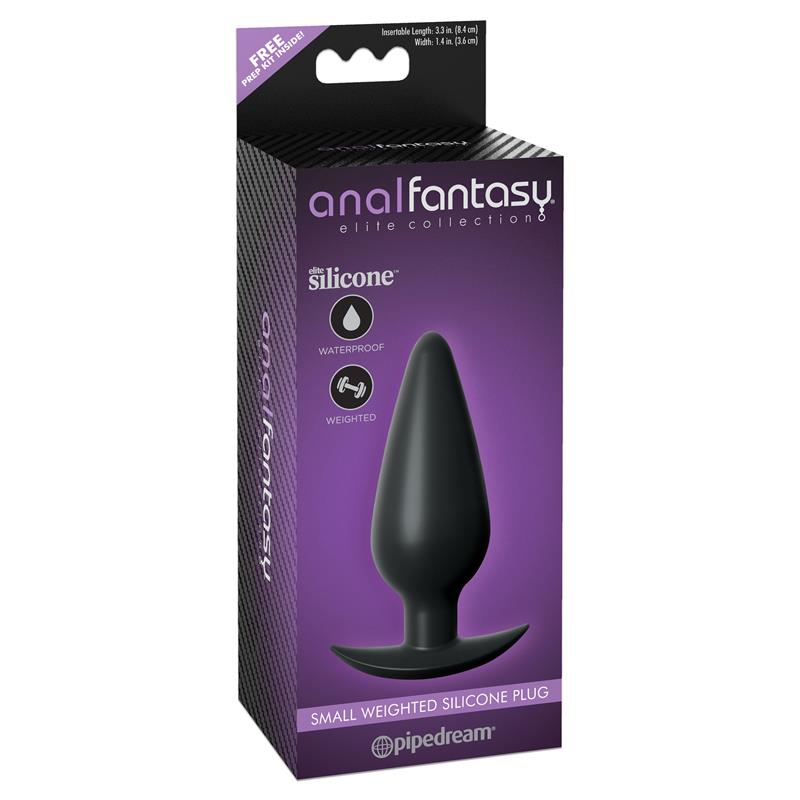 Plug Anal con Peso Interno Pequeno Color Negro