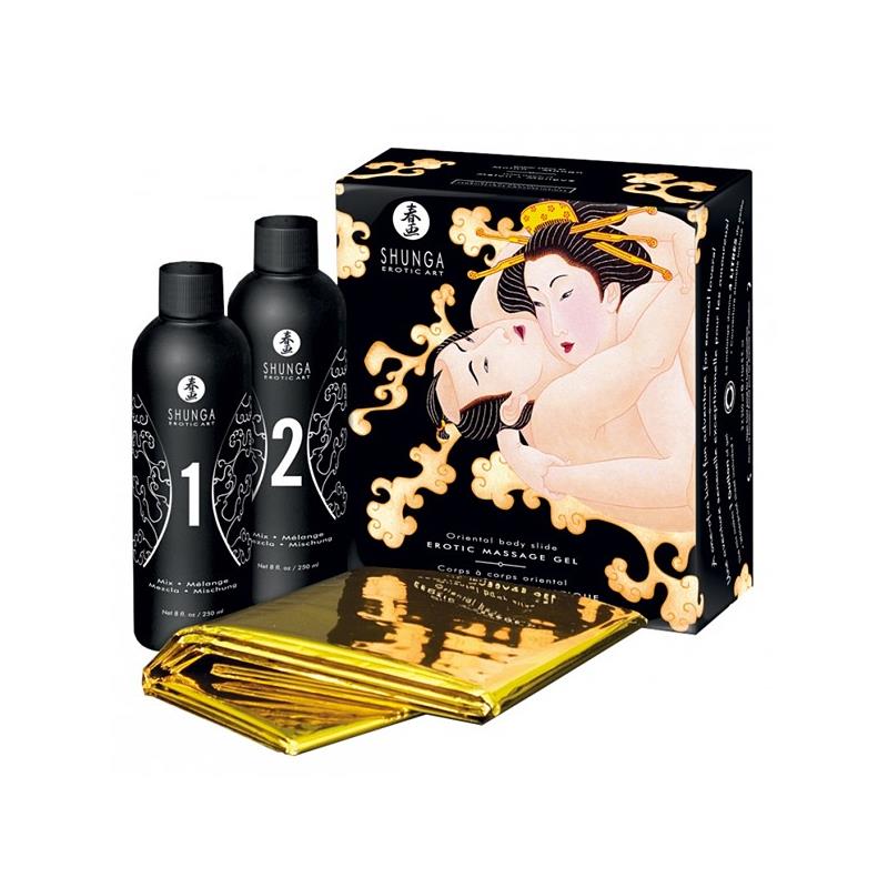 Shunga Kit de Gel de Masaje Aroma a Vino Espumoso