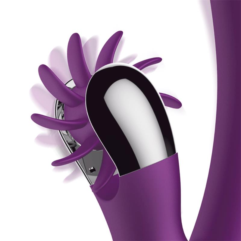 No Two Vibrador Movimiento Finger y Rueda Estimuladora