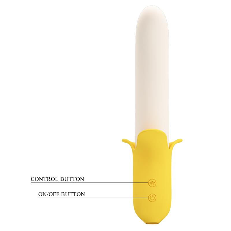 Banana Geek Vibrador con Thrusting USB