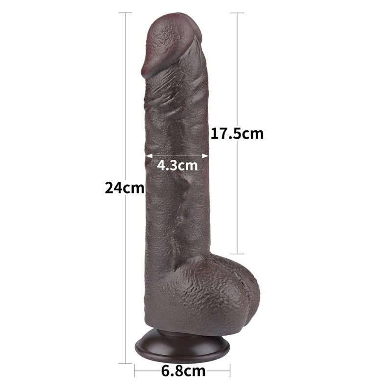 Dildo Dual Layer Piel Deslizante 95