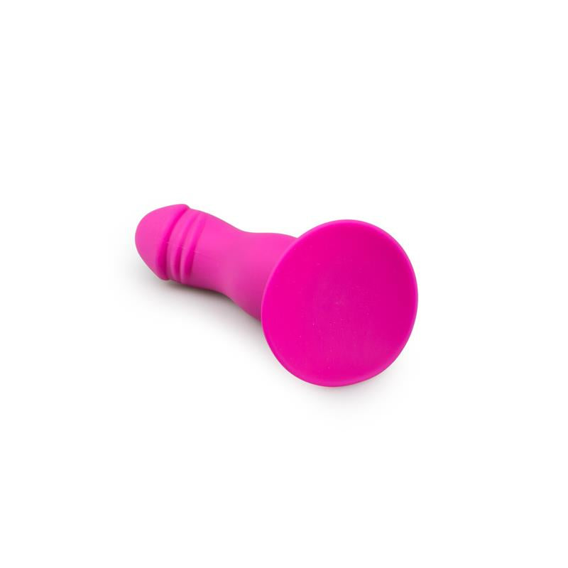 Plug Anal Silicona con Ventosa Rosa