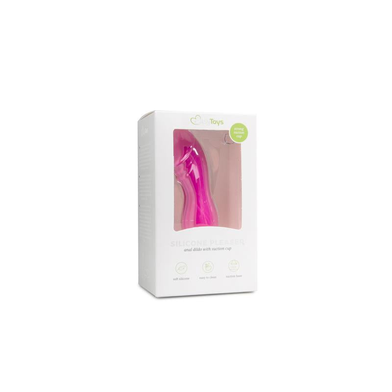 Plug Anal Silicona con Ventosa Rosa