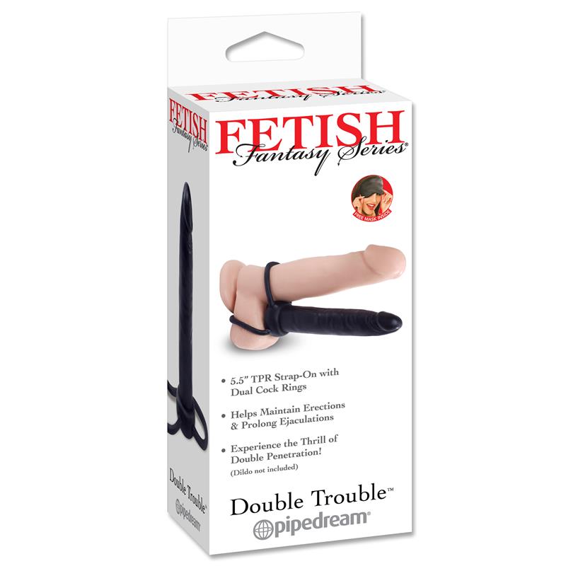 Fetish Fantasy Series Dildo Double Trouble Negro