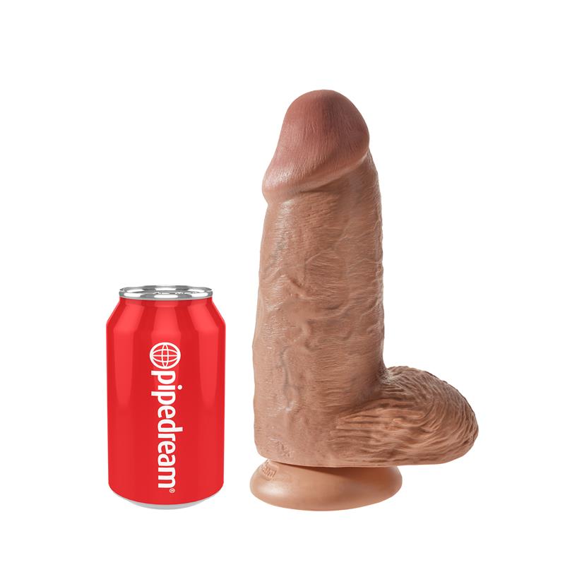 Dildo con Testiculos 9 Chubby Bronceado