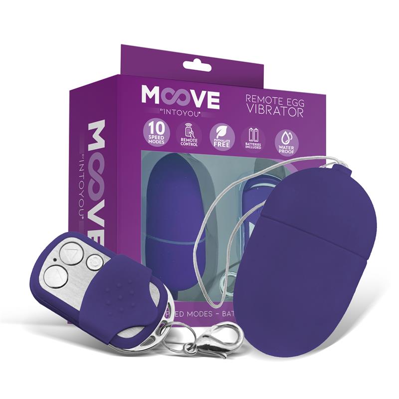 Huevo Vibrador con Contol Remoto Tamano Mediano Purpura