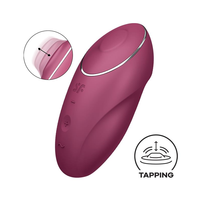 Tap and Climax 1 Vibrador y Tapping Rojo