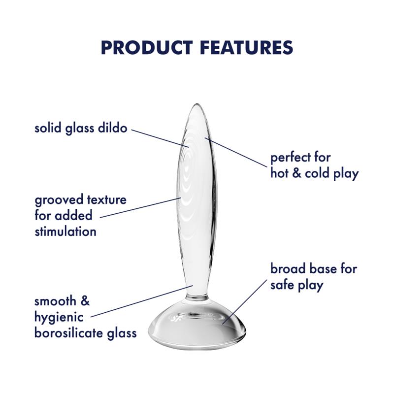 Plug Anal Sparkling Crystal Hot and Cold Transparente