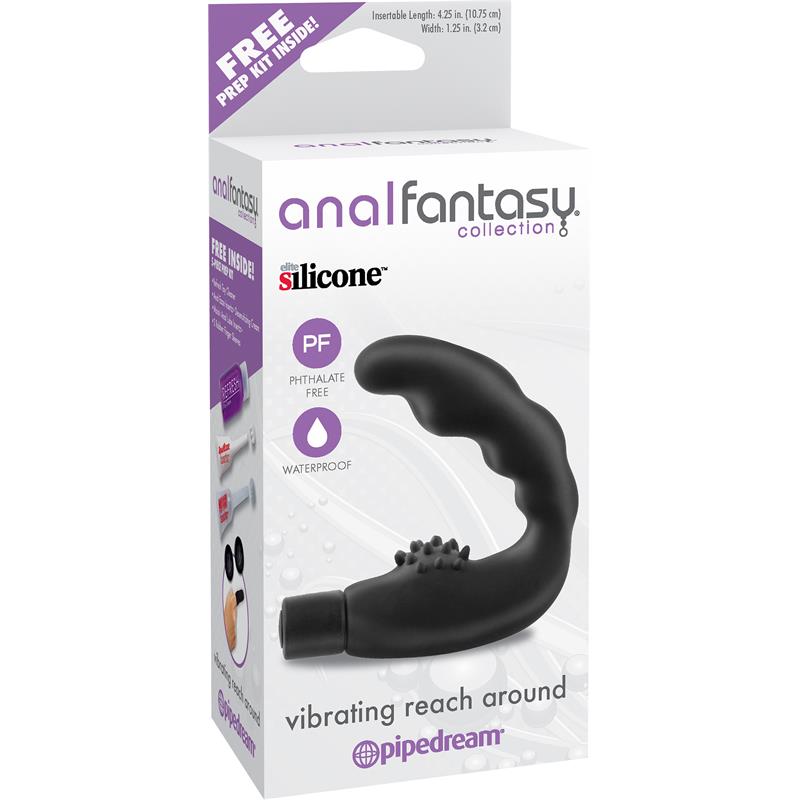 Estimulador Anal con Vibracion Color Negro