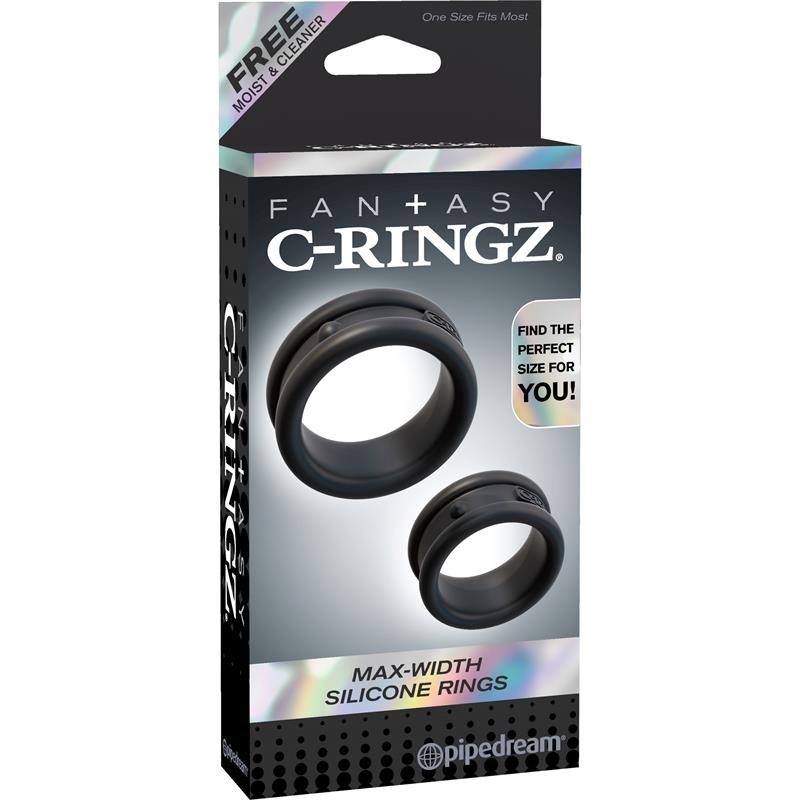 Set 2 Anillos para el Pene Negro