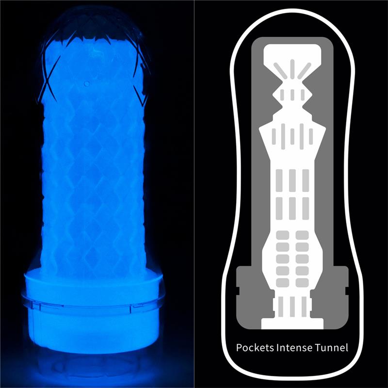 Masturbador Masculino Lumino Luz Azul