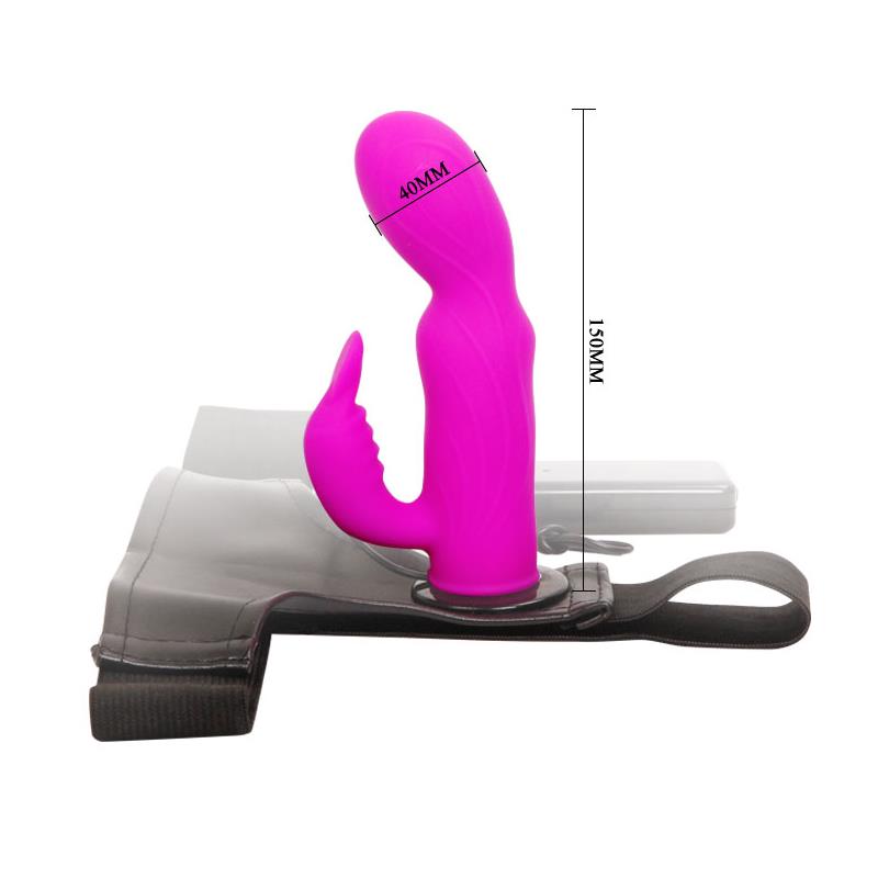 Baile Arnes con Dildo Purpura 15 cm