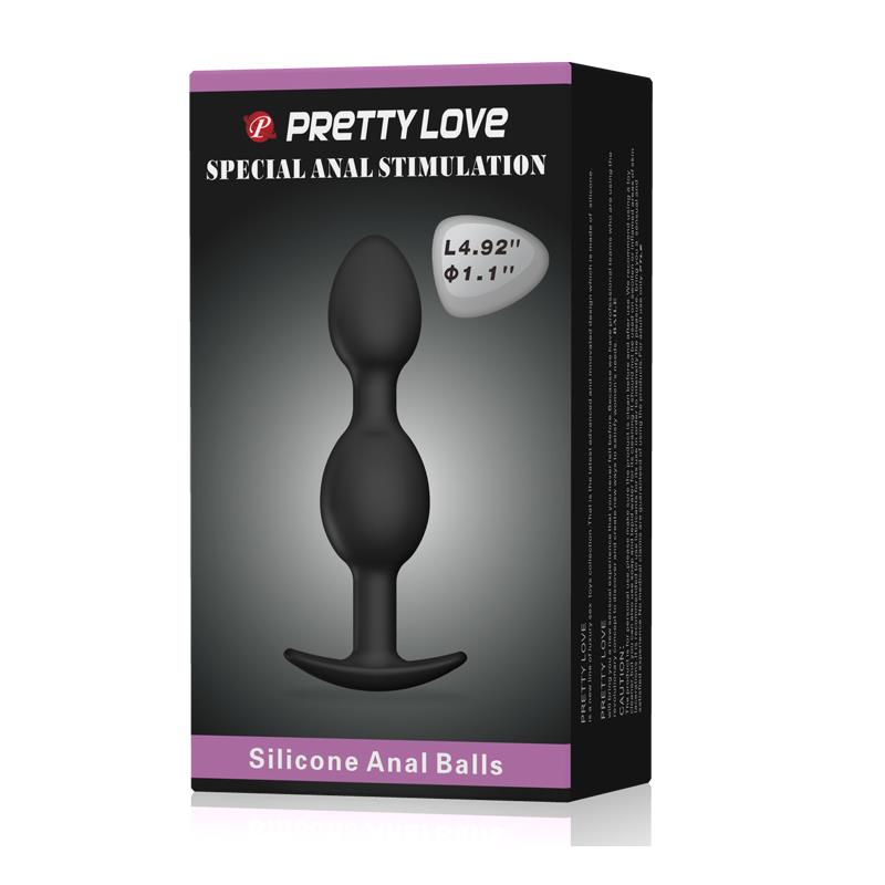 Pretty Love Plug Anal Pesado Color Negro