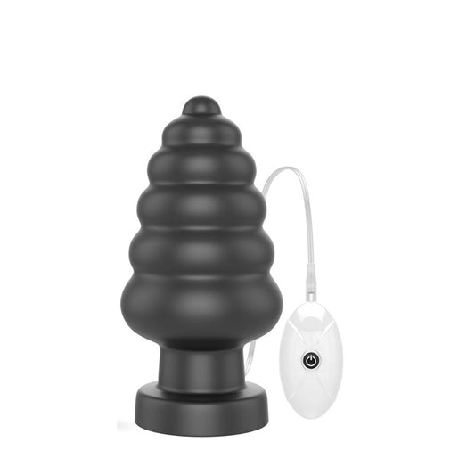 Plug Anal con Vibracion King Sized 7 Negro