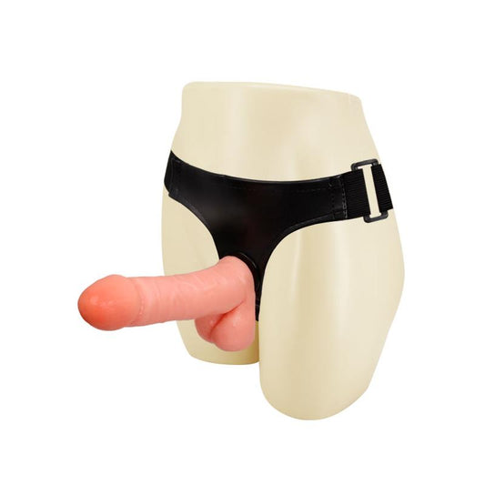 Arnes con Dildo y Testiculos 175 cm