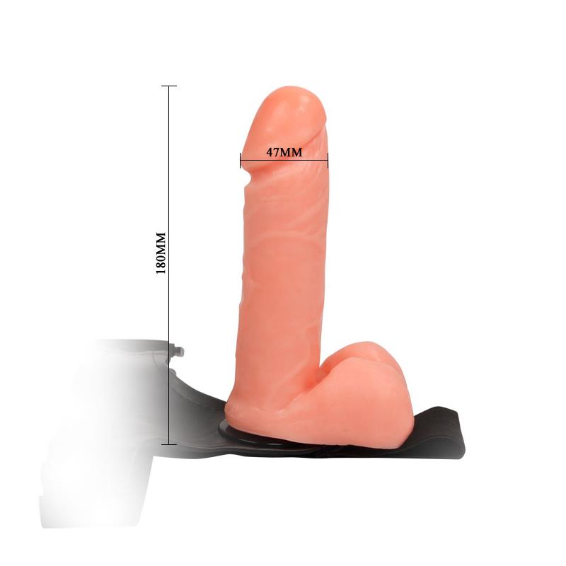 Arnes con Dildo y Testiculos 175 cm