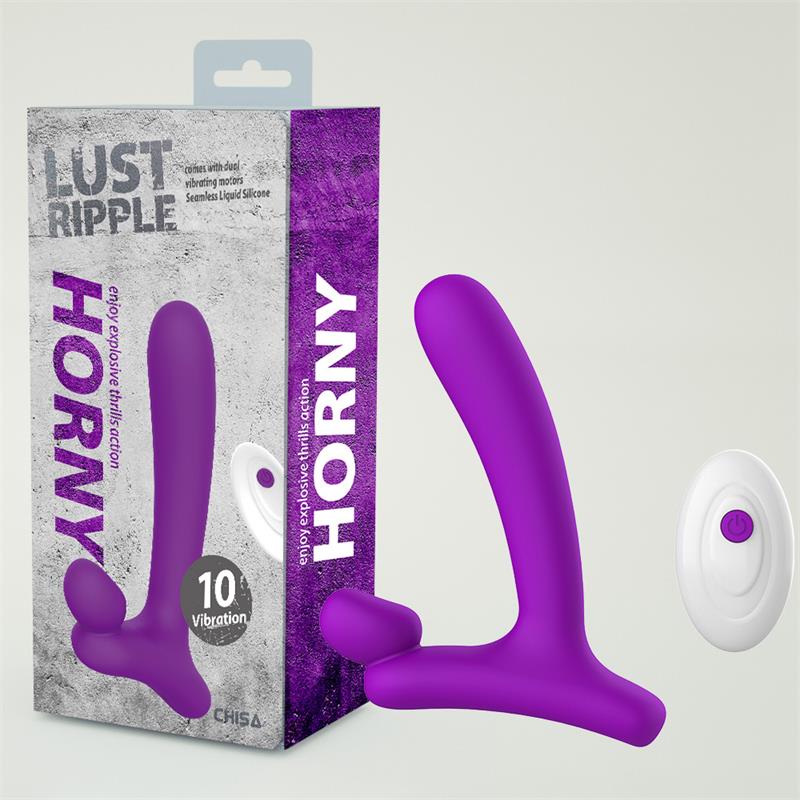 Horny Hunter Plug Anal con Vibracion y Control Remoto Silicona Liquida USB