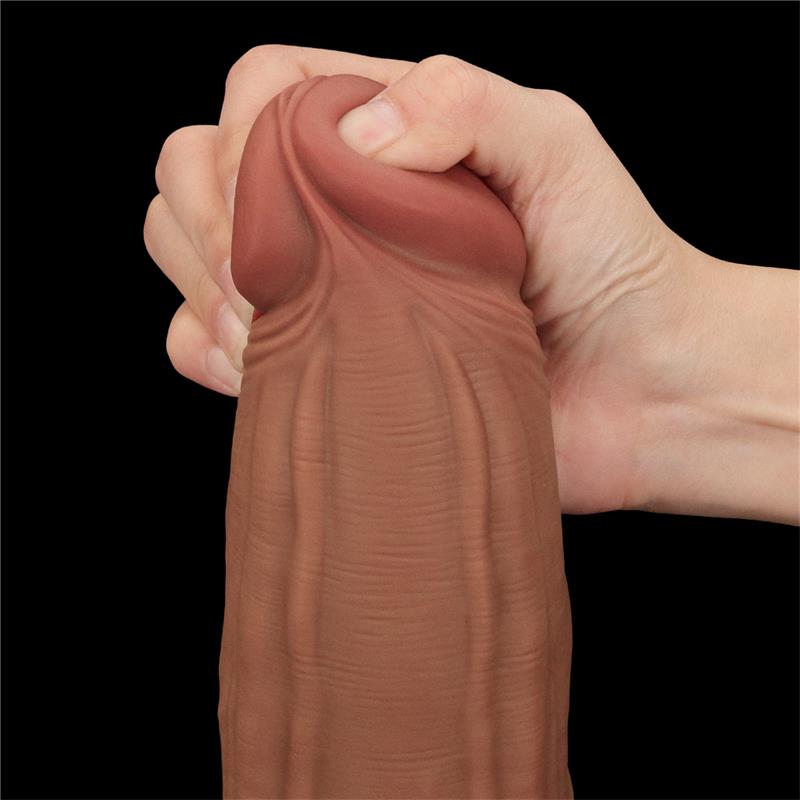 Dildo Dual Density Piel Deslizante 12