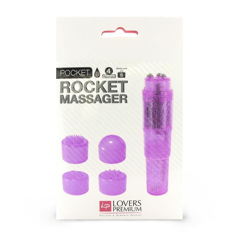 Loverspremium Masajeador Pocket Rocket Color Purpura