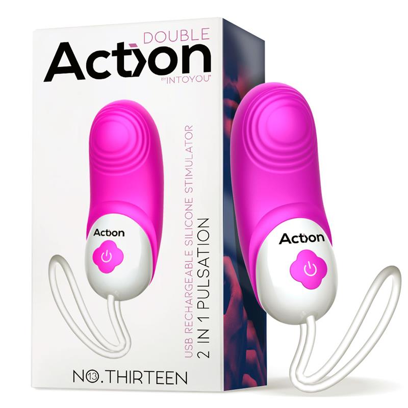 No Thirteen Estimulador 2 in 1 con Vibracion y Pulsacion