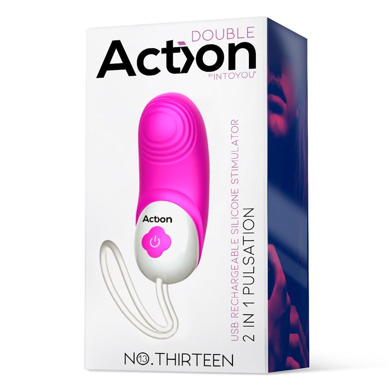 No Thirteen Estimulador 2 in 1 con Vibracion y Pulsacion