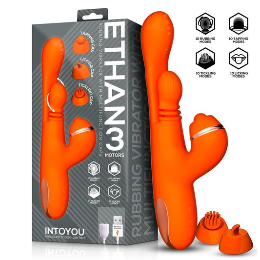 Ethan Vibrador Masaje 360º para el Punto G y Cabezales Intercambiables