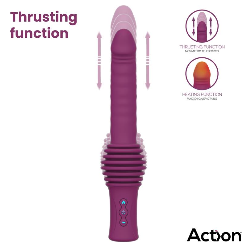 Roxer Sex Machine con Vibracion Thrusting Efecto Calor y Control Remoto