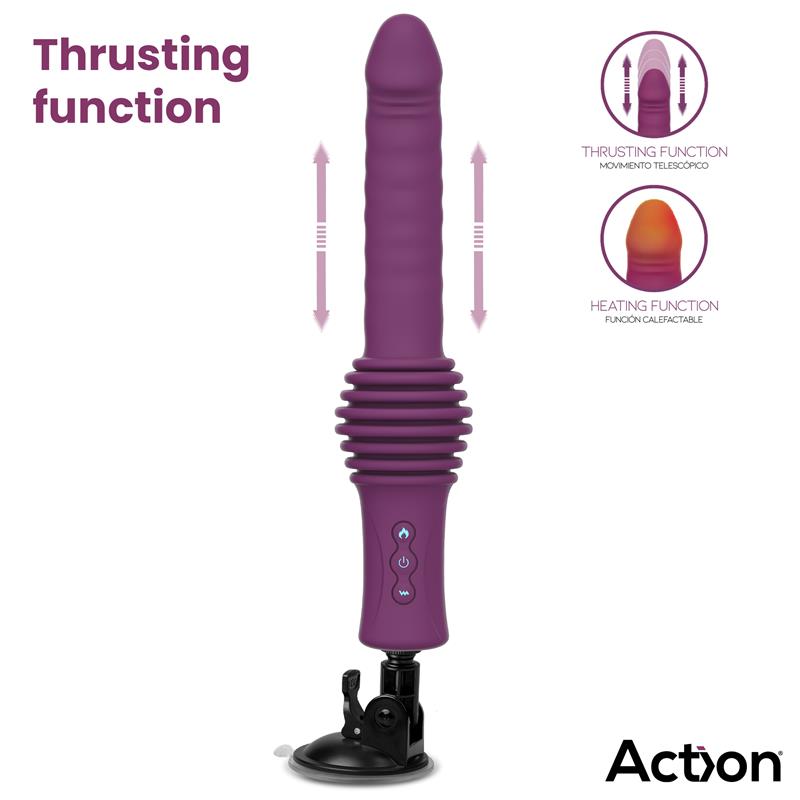 Roxer Sex Machine con Vibracion Thrusting Efecto Calor y Control Remoto