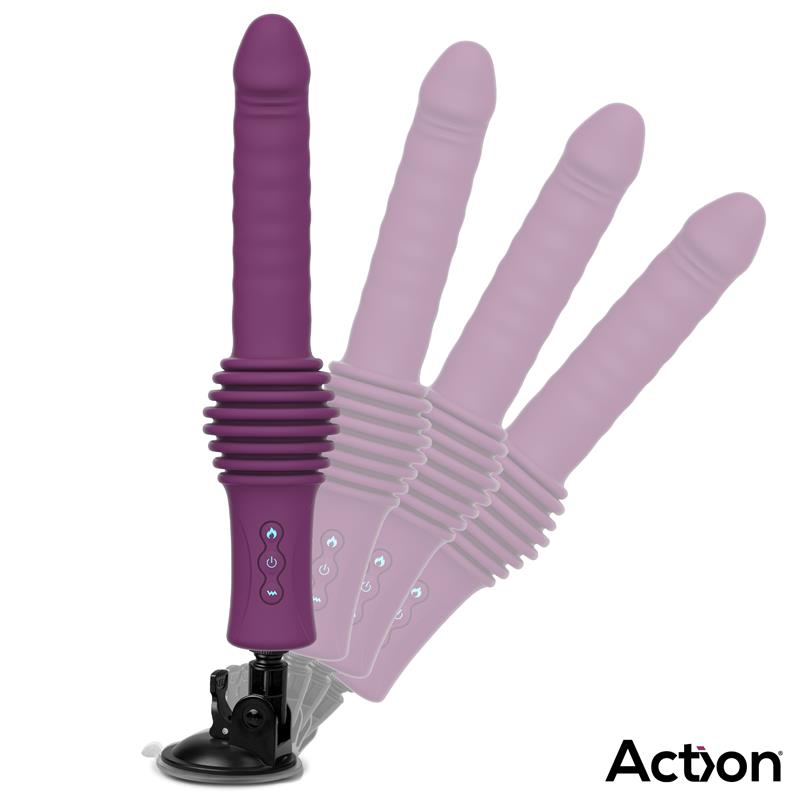 Roxer Sex Machine con Vibracion Thrusting Efecto Calor y Control Remoto