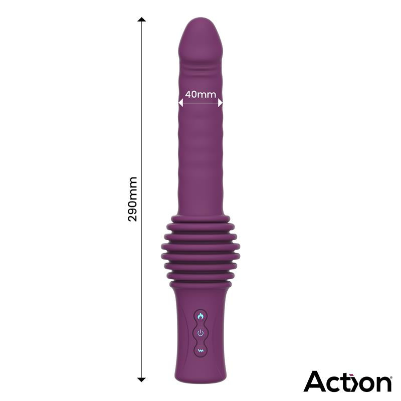 Roxer Sex Machine con Vibracion Thrusting Efecto Calor y Control Remoto