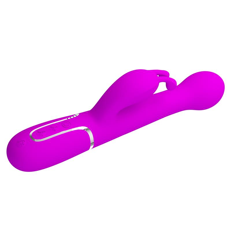 Vibrador con Thrusting y Bolas Rotatorias Dejon Rosa