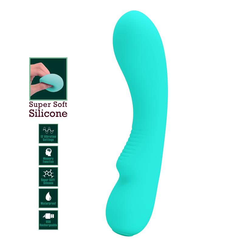 Prescott Vibrador USB Silicone Verde