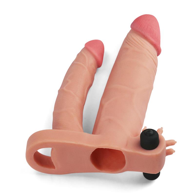 Funda para el Pene Doble con Vibracion 1