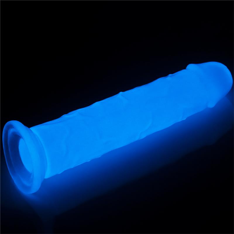 Dildo Lumino 8 Luz Azul