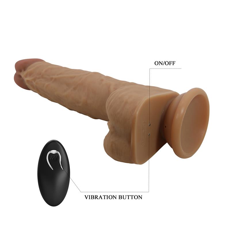 Jonathan Dildo con Vibracion y Empuje Control Remoro