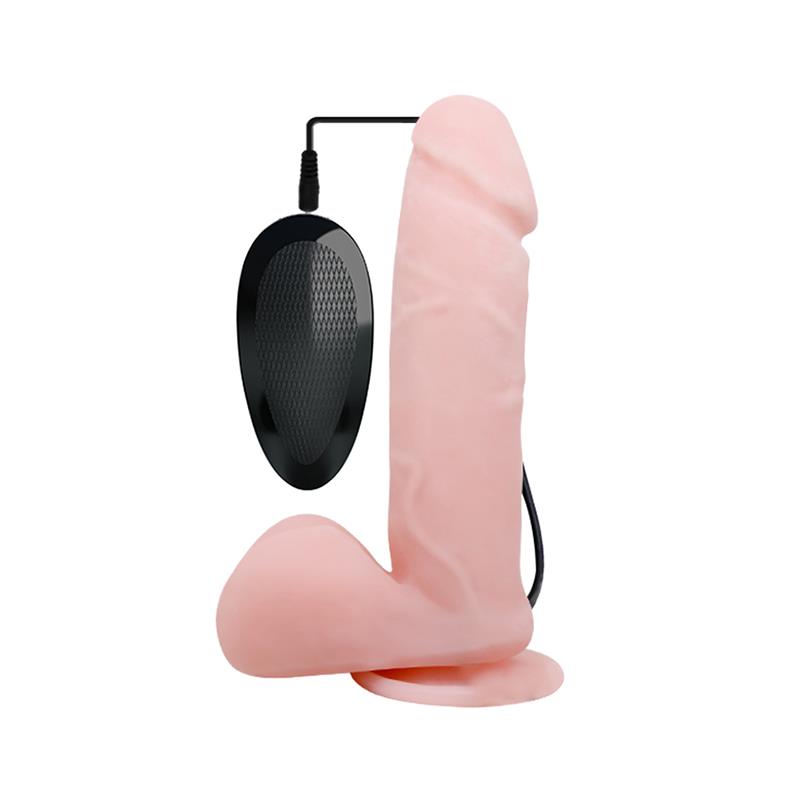 Oliver Dildo Realista con Vibracion y Rotacion Control Remoto