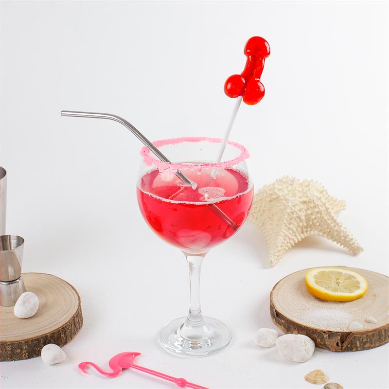 Piruleta de Pene Sabor Daiquiri de Fresa con Alcohol