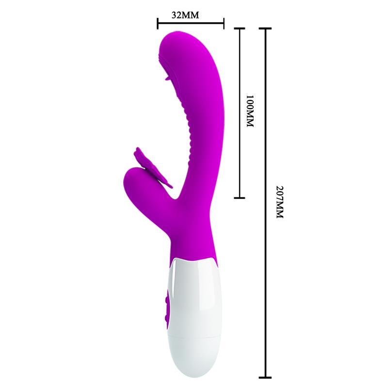 Moth Vibrador con Lengua Tickling