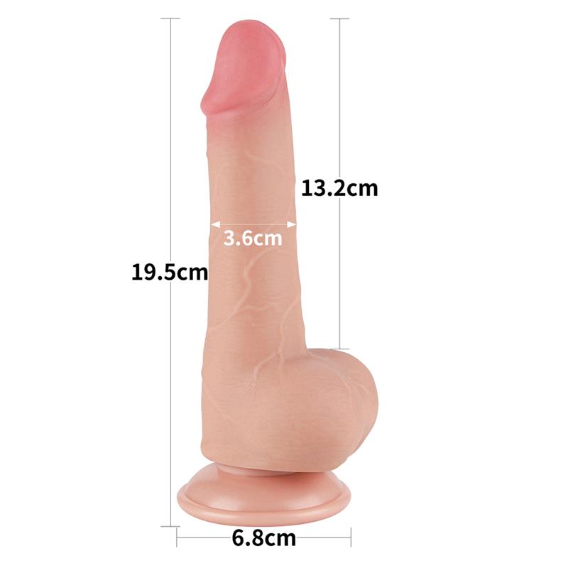 Dildo Dual Layer Piel Deslizante 75