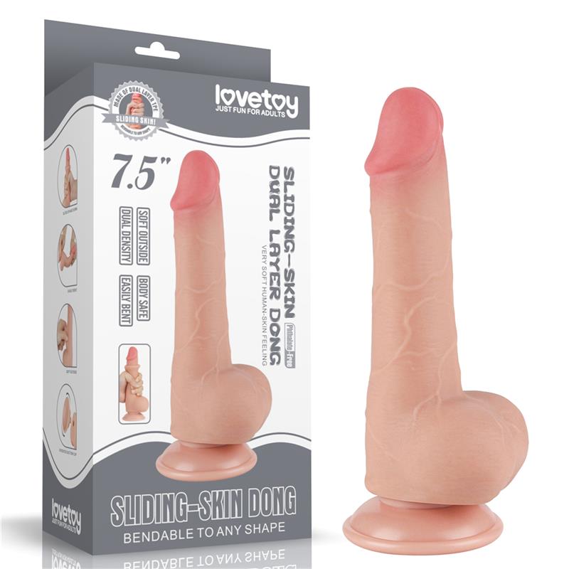 Dildo Dual Layer Piel Deslizante 75