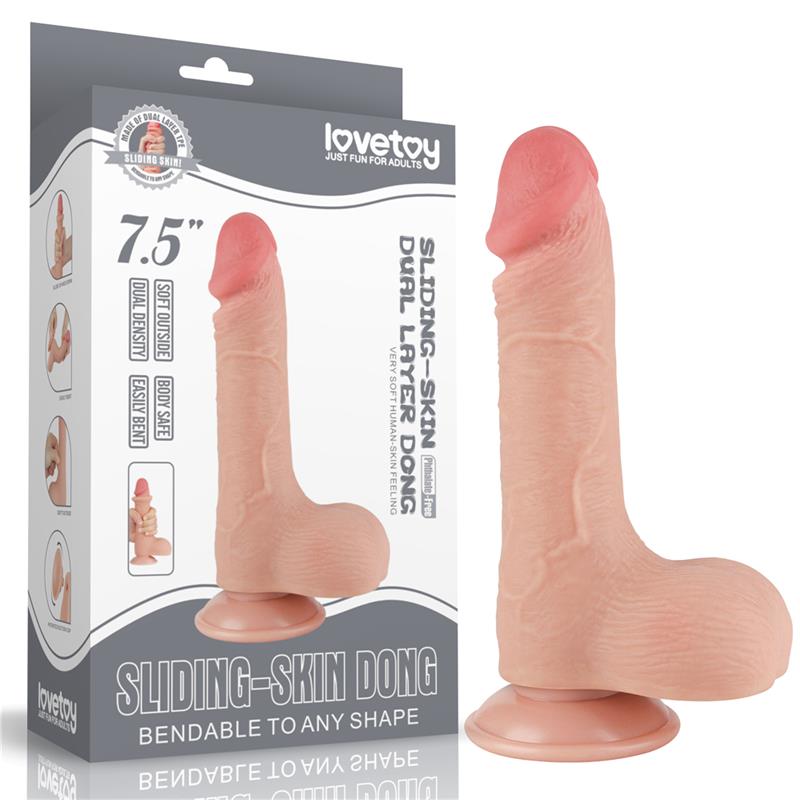 Dildo Dual Layer Piel Deslizante 75