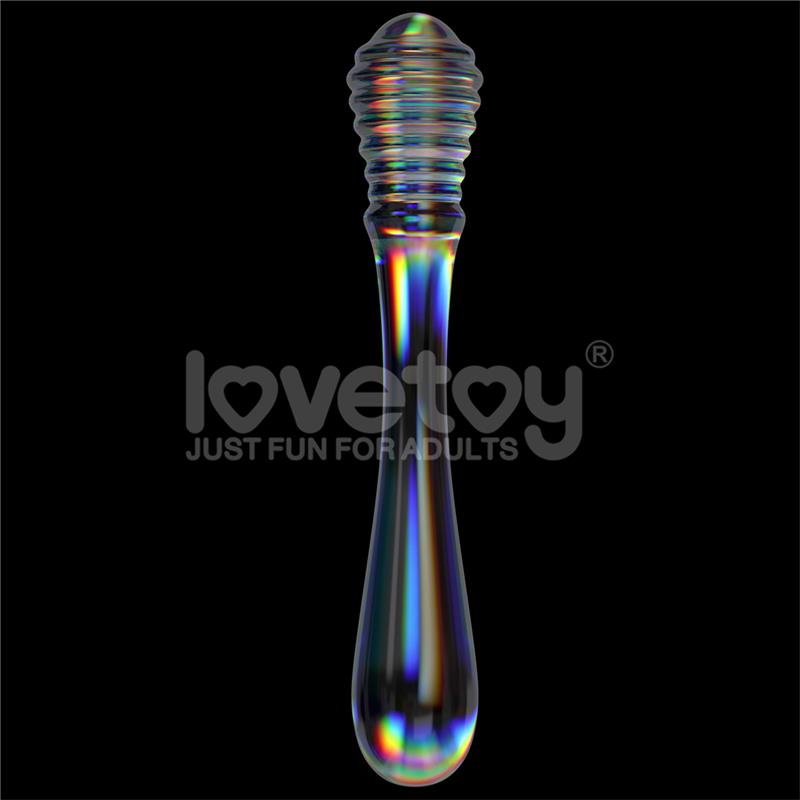 Dildo de Cristal que Brilla en la Oscuridad Twilight Gleam Twin Pleasures