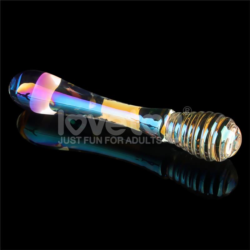 Dildo de Cristal que Brilla en la Oscuridad Twilight Gleam Twin Pleasures