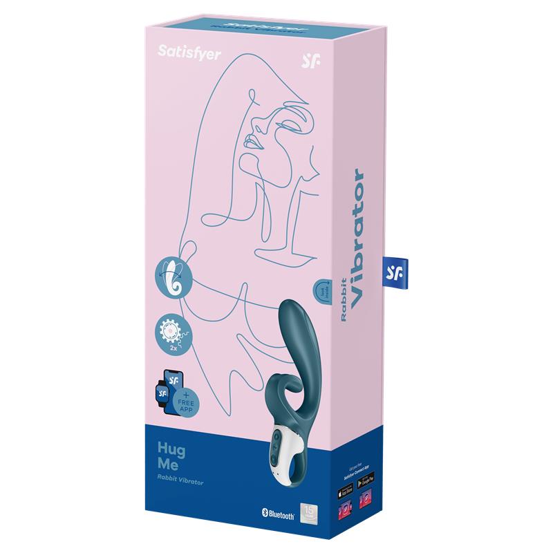 Vibrador Hug Me con APP Satisfyer Connect Grayblue