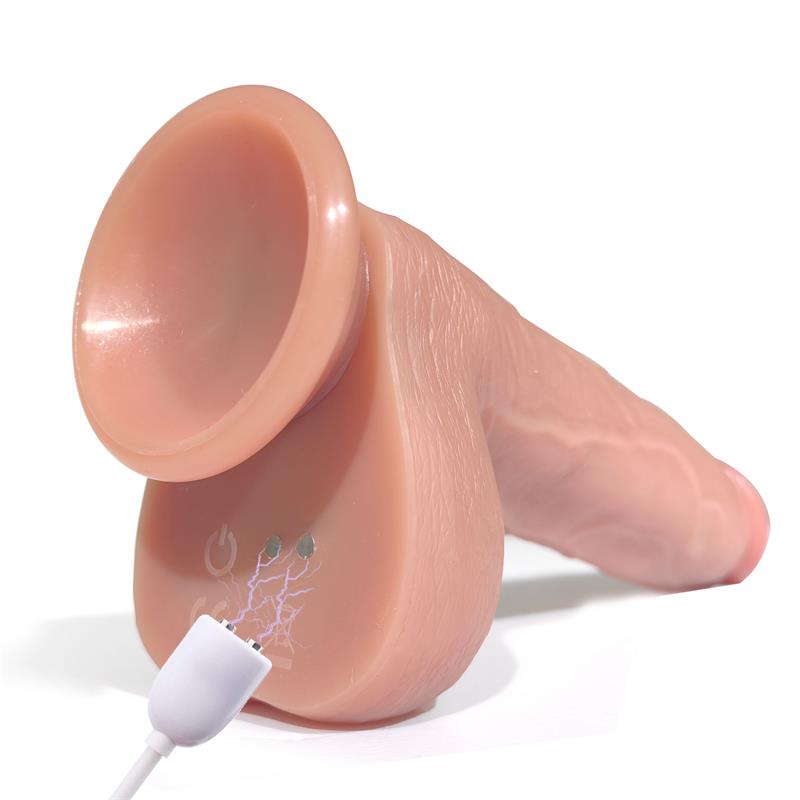 Tiberio Dildo Realista Turbo Shaking con Thrusting Rotacion 360º y Control Remoto Silicona Liquida