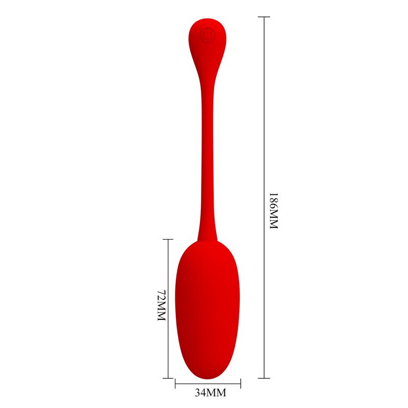 Knucker Huevo Vibrador Rojo