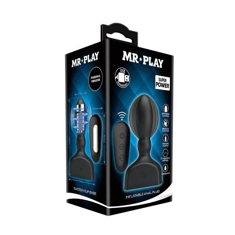 Plug Anal Inflable con Control Remoto Mr Play