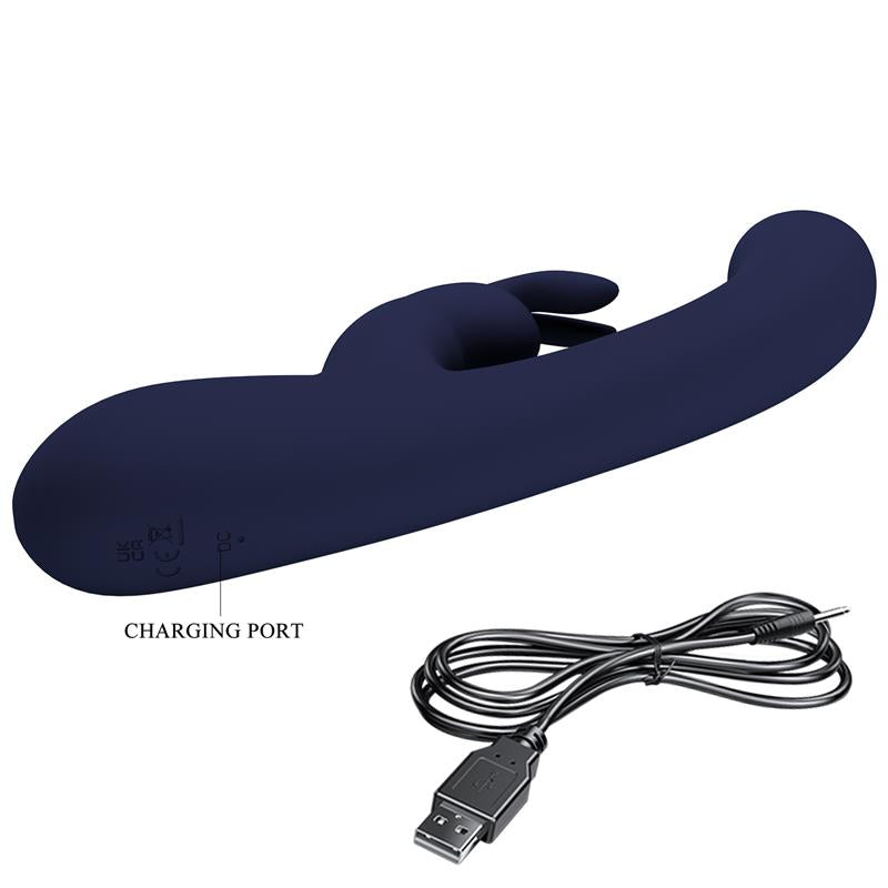 Lamar Vibrador Punto G Azul Oscuro