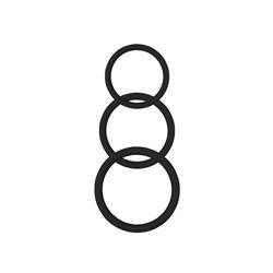 Magnum Force Silicone Penis Ring Black